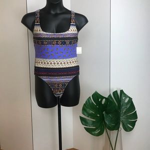 Paisley Printed One Piece Swimsuit